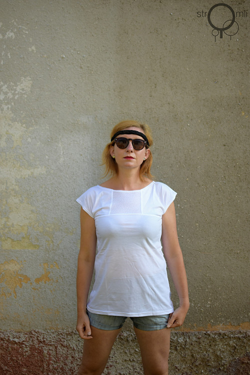 Bílé kombinované, vel. S — foto 1
