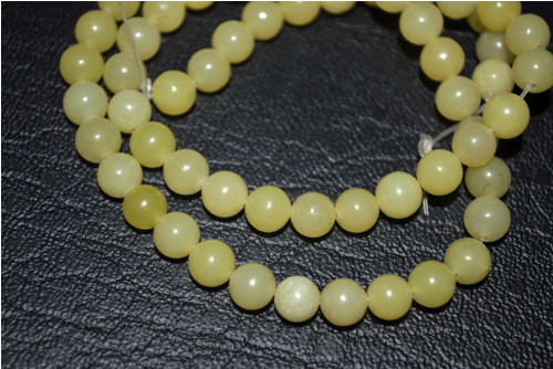 0168 citronový nefrit 4 mm / 5 kusů