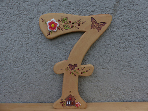 Velké domovní číslice - ,,Home & garden" / číslo 7