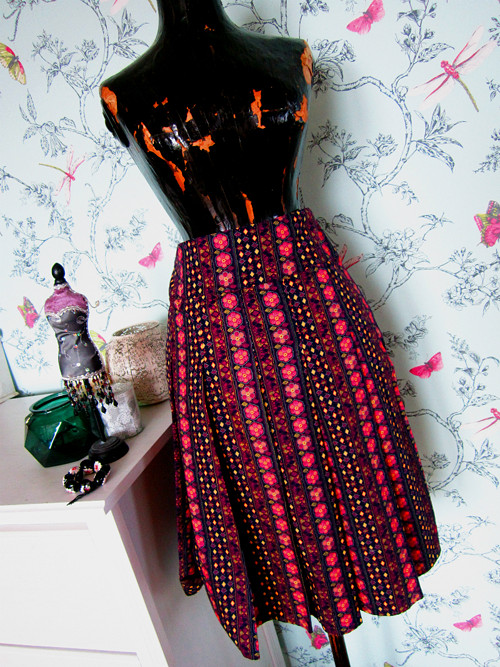 Sukně fiala boho vzory — foto 1
