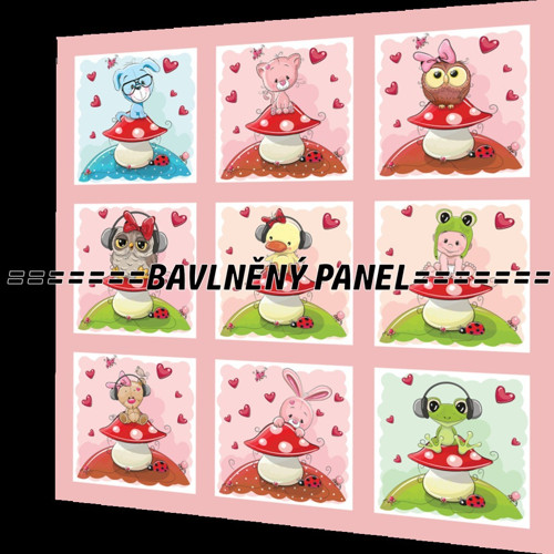 Bavlněný panel /i na pexeso/ 25 x 25 cm