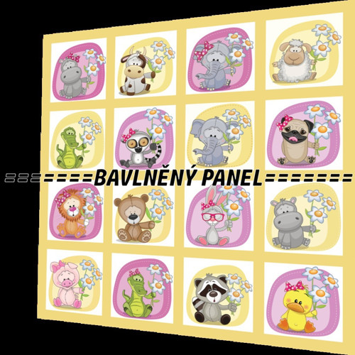 Bavlněný panel /i na pexeso/ 35 x 35 cm