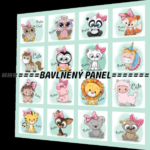 Bavlněný panel /i na pexeso/ 35 x 35 cm