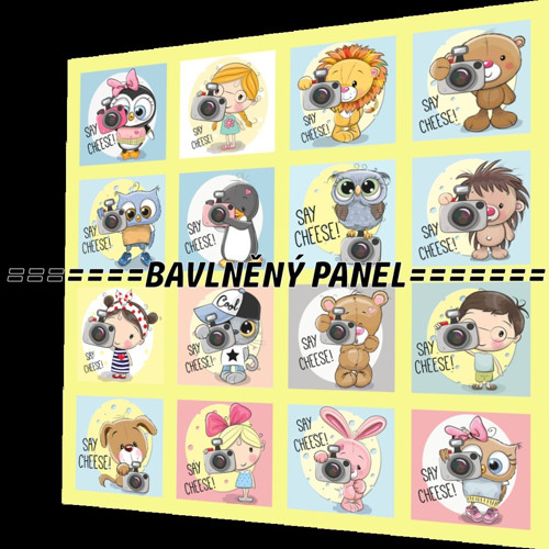 Bavlněný panel /i na pexeso/ 35 x 35 cm — foto 1