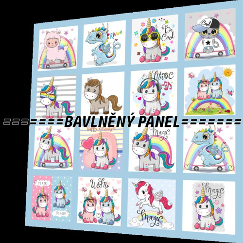 Bavlněný panel /i na pexeso/ 35 x 35 cm