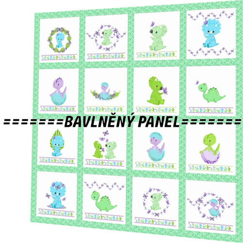 Bavlněný panel /i na pexeso/ 35 x 35 cm — foto 1