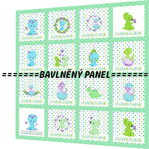 Bavlněný panel /i na pexeso/ 35 x 35 cm — foto 1