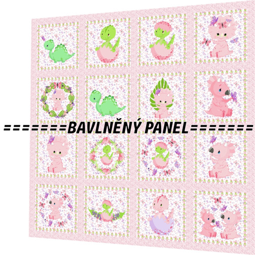 Bavlněný panel /i na pexeso/ 35 x 35 cm