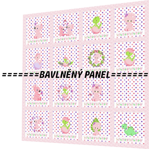 Bavlněný panel /i na pexeso/ 35 x 35 cm — foto 1