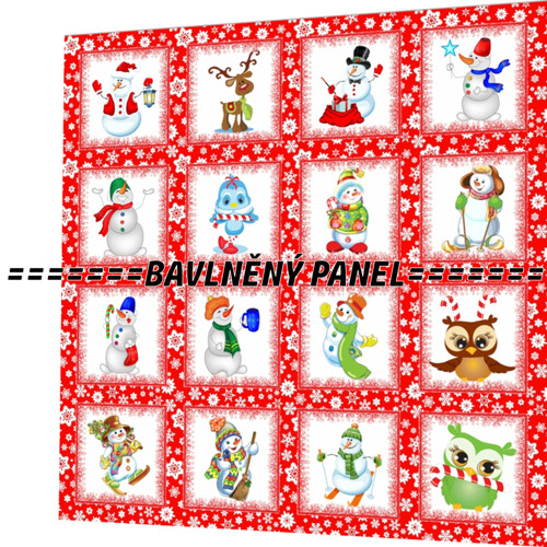 Bavlněný panel /i na pexeso/ 35 x 35 cm