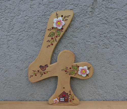 Velké domovní číslice - ,,Home & garden" / číslo 4