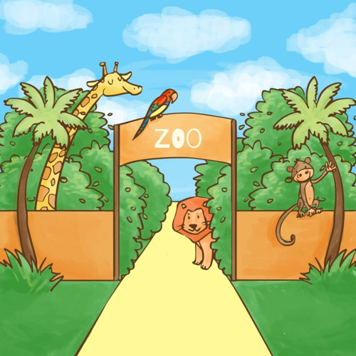 QB panel 25x25cm: ZOO I. — foto 1