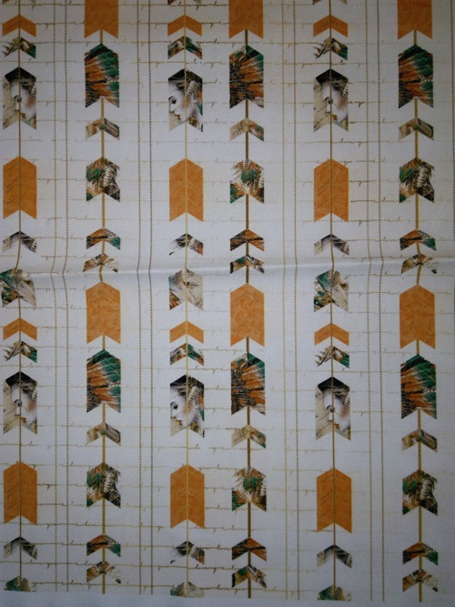 Bavlněná látka - panel 35 x 35 cm KOLEKCE BOHO — foto 1