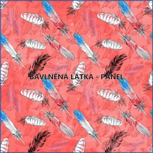 Bavlněná látka - panel 35 x 35 cm KOLEKCE BOHO — foto 1