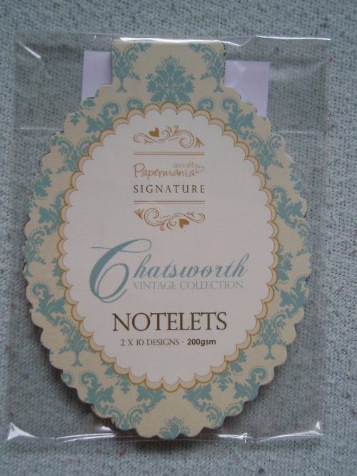 Notelets Chatsworth -poznámkovník-Vintage — foto 1