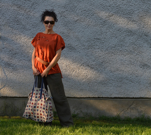 Bavlnený oversized top. — foto 1