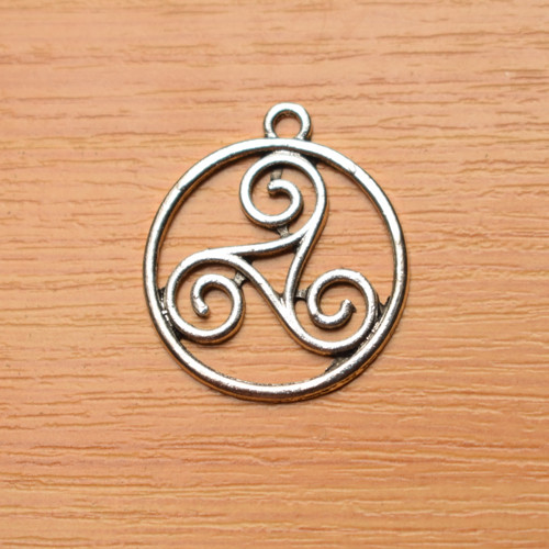 Spirála - starostříbro - 25mm x 29mm