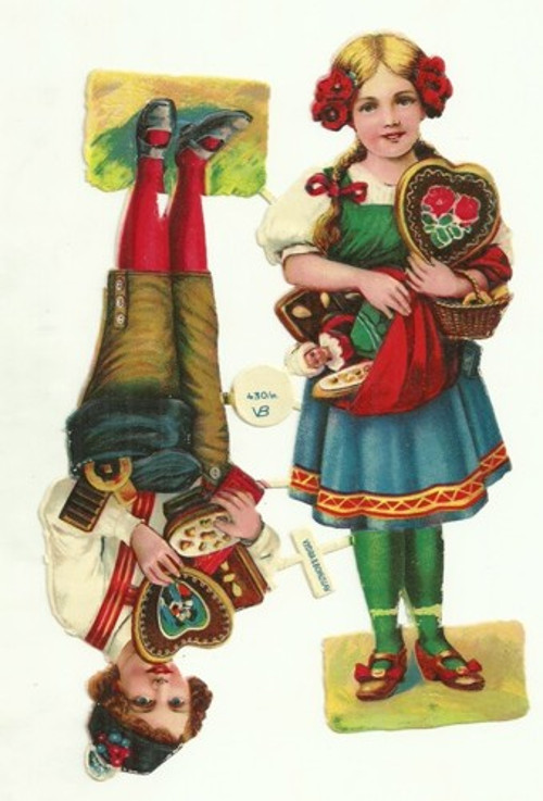 Perníkovky Dívka chlapec v kroji, plastické — foto 1