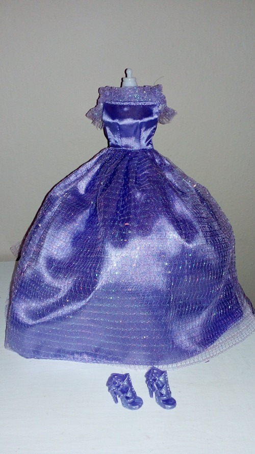 Šaty plesové pro panenky Barbie Monster - Stela