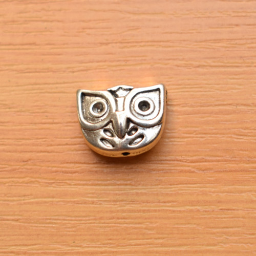 Sova - starostříbro - 15x11mm — foto 1