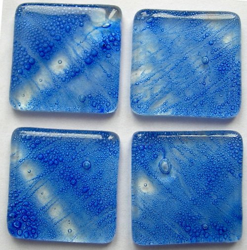 Nové modré bublinky 3 x 3 cm — foto 1