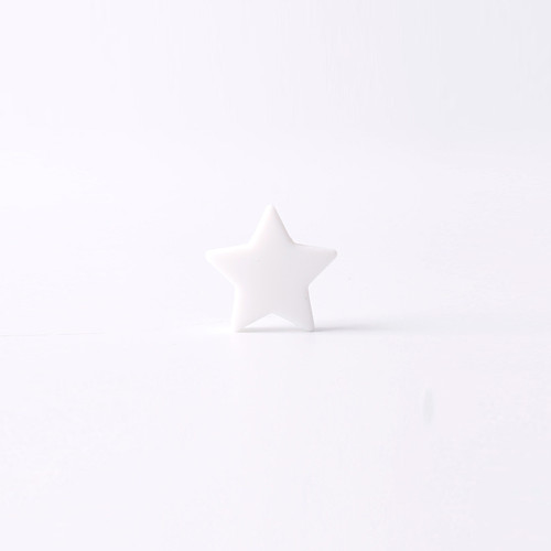 Silikonové hvězdičky 25mm (1ks) - white — foto 1