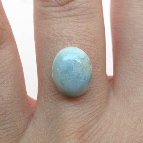 Kabošon larimar ovál 11,1mm — foto 1