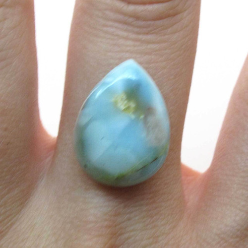 Kabošon larimar kapka 17,8mm — foto 1