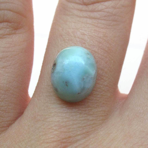 Kabošon larimar ovál 11,4mm — foto 1