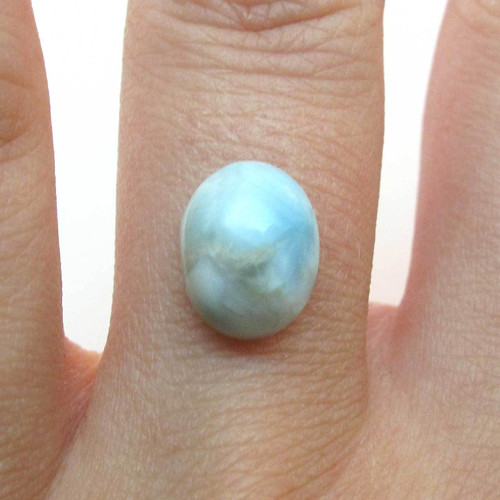 Kabošon larimar ovál 10,3mm — foto 1