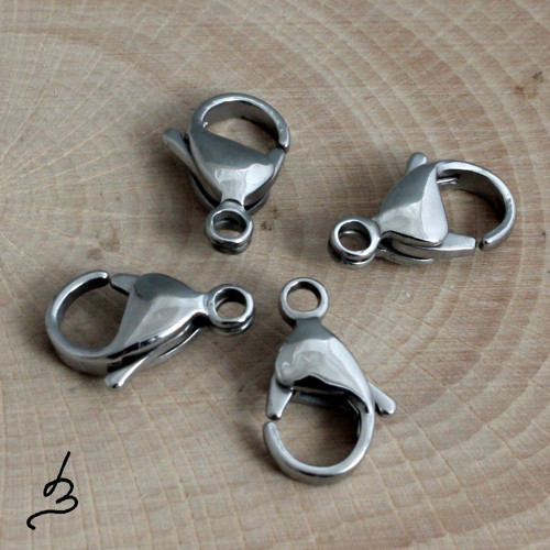 Karabinky 15 mm chirurgická ocel - 10 ks