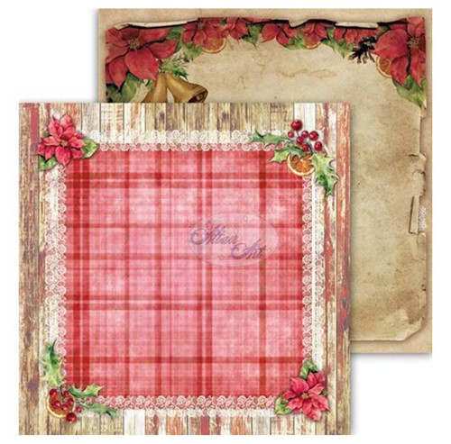 Vánoční papír 30,5x30,5 cm, 240 g/m2