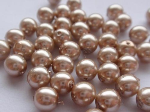Voskované perly 6mm - 40 ks — foto 1