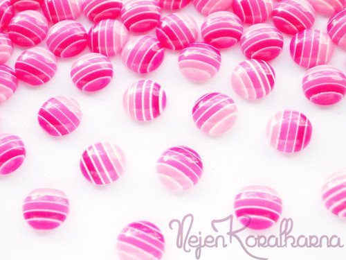 Plastová kolečka růžová 12mm (2ks)