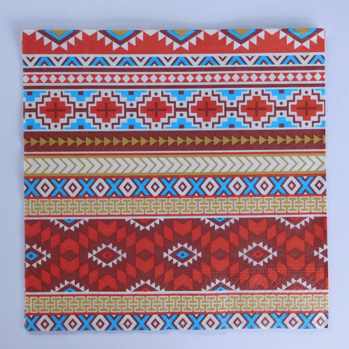 Ubrousek s mexickými ornamenty