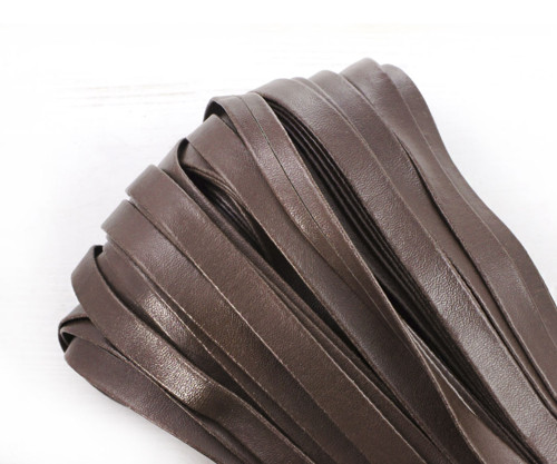Proužek z umělé kůže, PU faux leather, plochý,