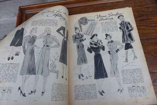 Blatt der Hausfrau...starý časopis, móda 3/1938