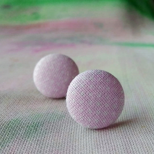 Náušnice buttonkové Růžové