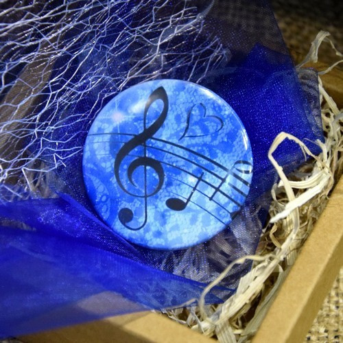 Placka na 5 způsobů - 44mm - Houslový klíč II.