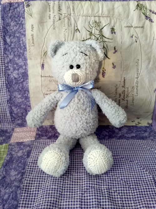 Háčkované hračky - medvídek (40 cm) — foto 1