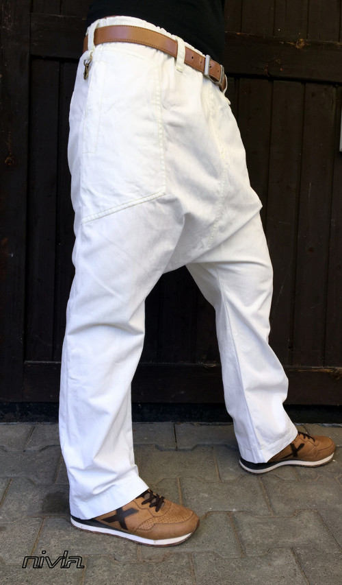 Turky / harémky - bílé jeans — foto 1
