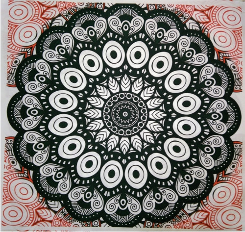 Bavlněná látka - panel 35 x 35 cm