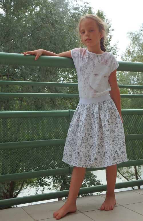 Sukýnka k vybarvení — foto 1