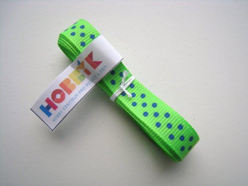 Grogrénová stuha POLKA DOT — foto 1