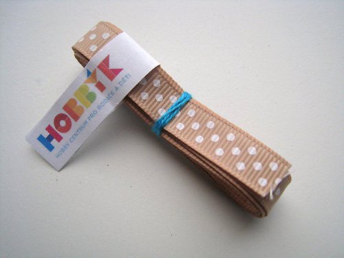 Grogrénová stuha POLKA DOT — foto 1
