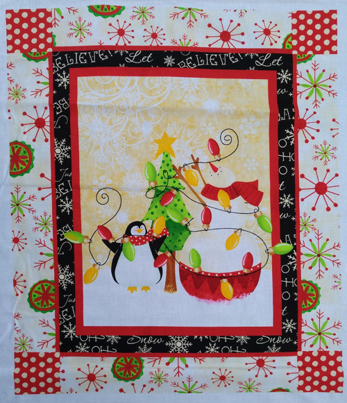 Panel Christmas Dreams, 42*55 cm, sn+tuč+strom — foto 1