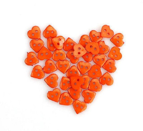 Oranžové srdíčko 6ks — foto 1