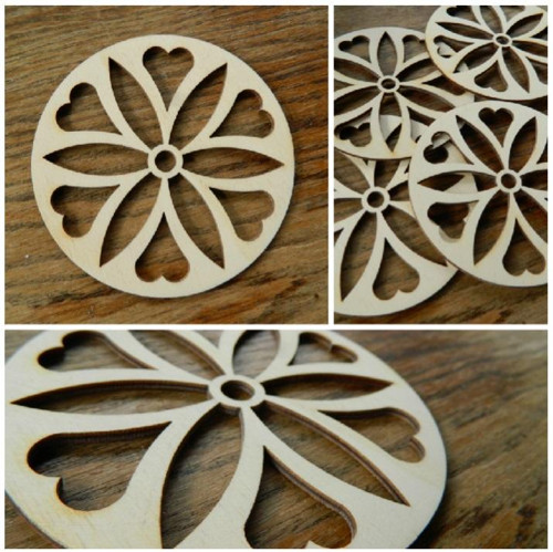 Mandala z překližky 11 cm - 6