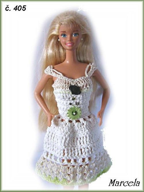 Šaty na barbie s úzkým pasem — foto 1