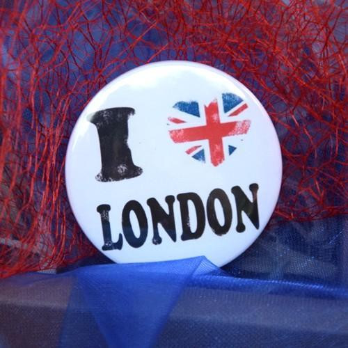 Placka na 5 způsobů - 44 mm - I love London